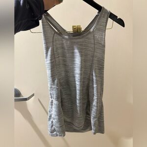 Grey Racer Back Reebok Tank